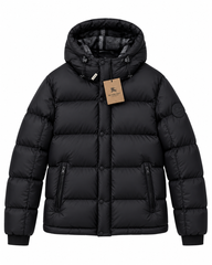 BURBERRY DONSJAS MET AFNEEMBARE MOUWEN ZWART