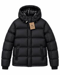 BURBERRY DONSJAS MET AFNEEMBARE MOUWEN ZWART