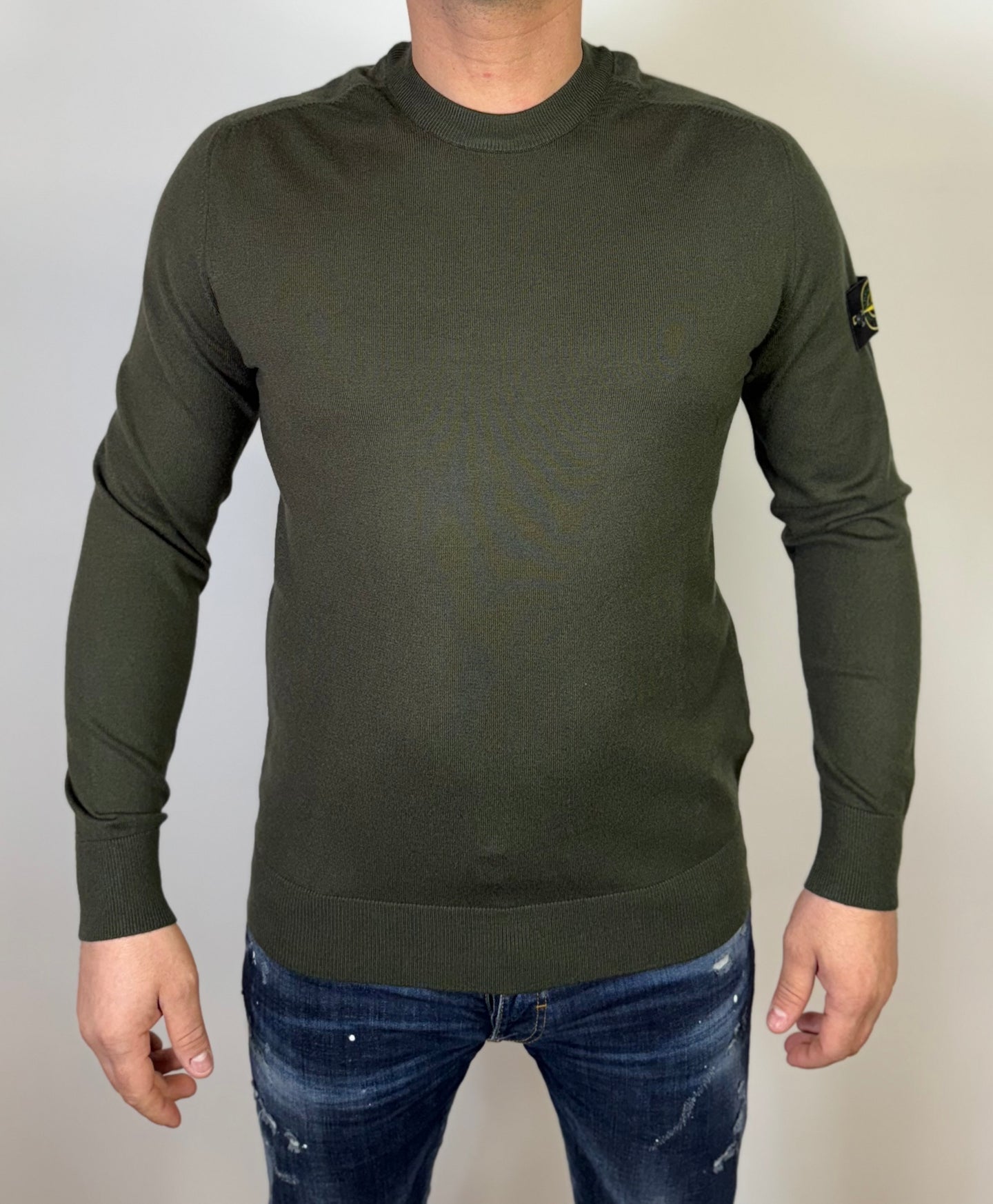 STONE ISLAND SWEATER WOL GROEN