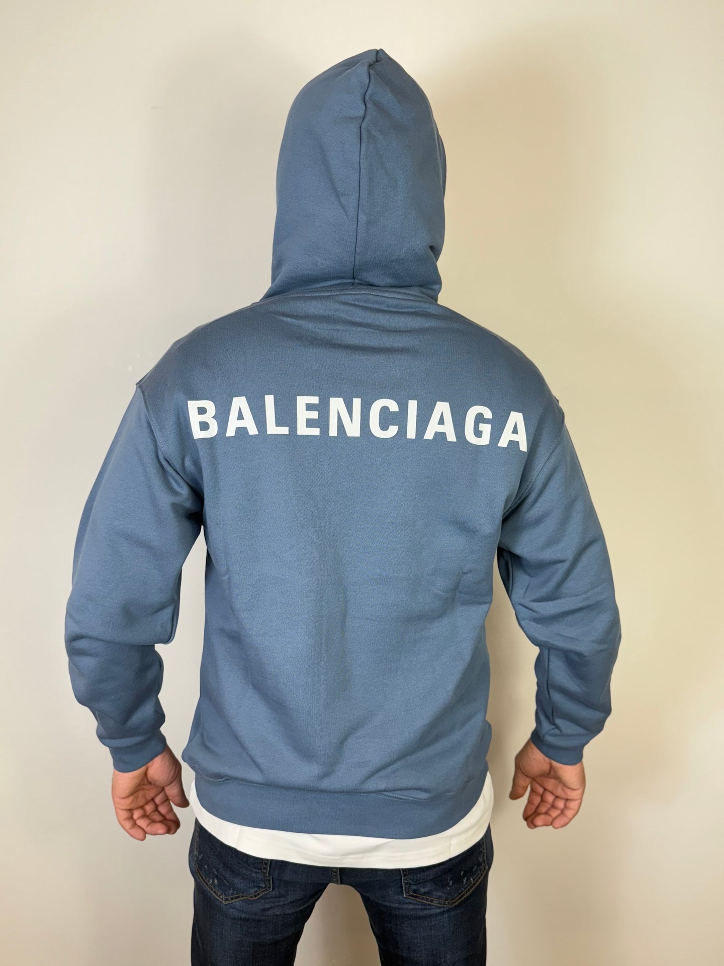 BALENCIAGA HOODIE INDIGO