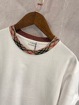 T-Shirt Burberry Kraag Wit