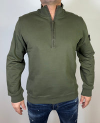 STONE ISLAND SWEATER ZIP GROEN ELITE