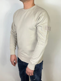 STONE ISLAND SWEATER BEIGE