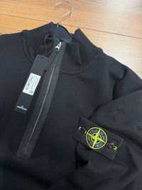 STONE ISLAND SWEATER ZIP ZWART ELITE