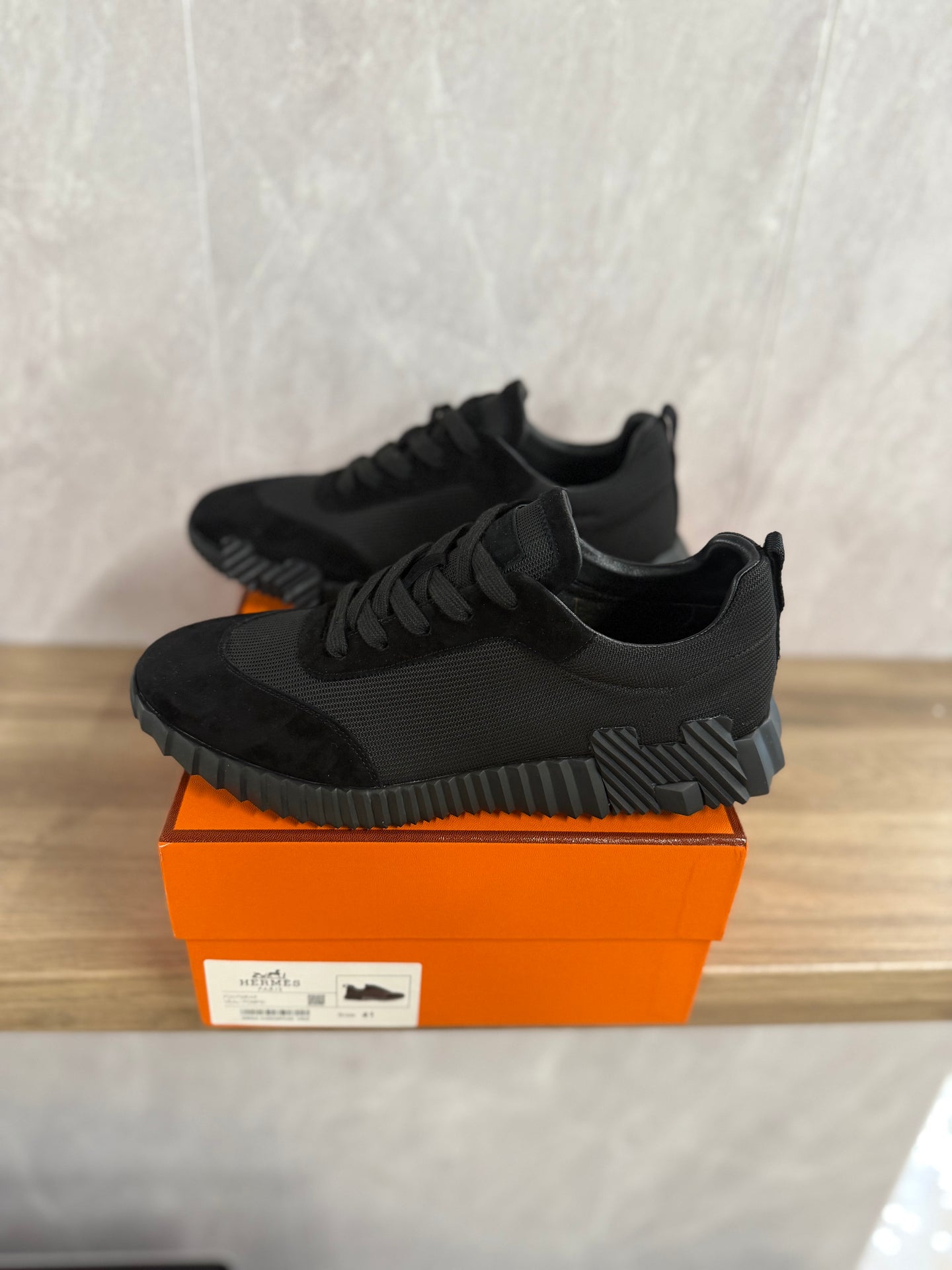 Hermes Bouncing Sneakers Zwart Zwart