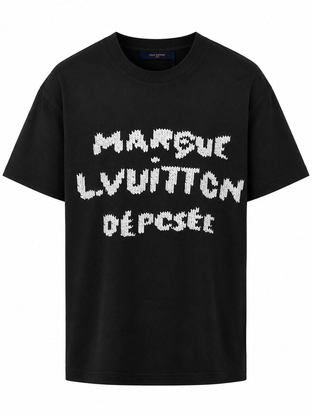 T-Shirt Louis Vuitton Marque Zwart