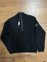 STONE ISLAND SWEATER ZIP ZWART ELITE