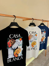 T-Shirt Casablanca Zwart (pilaar)