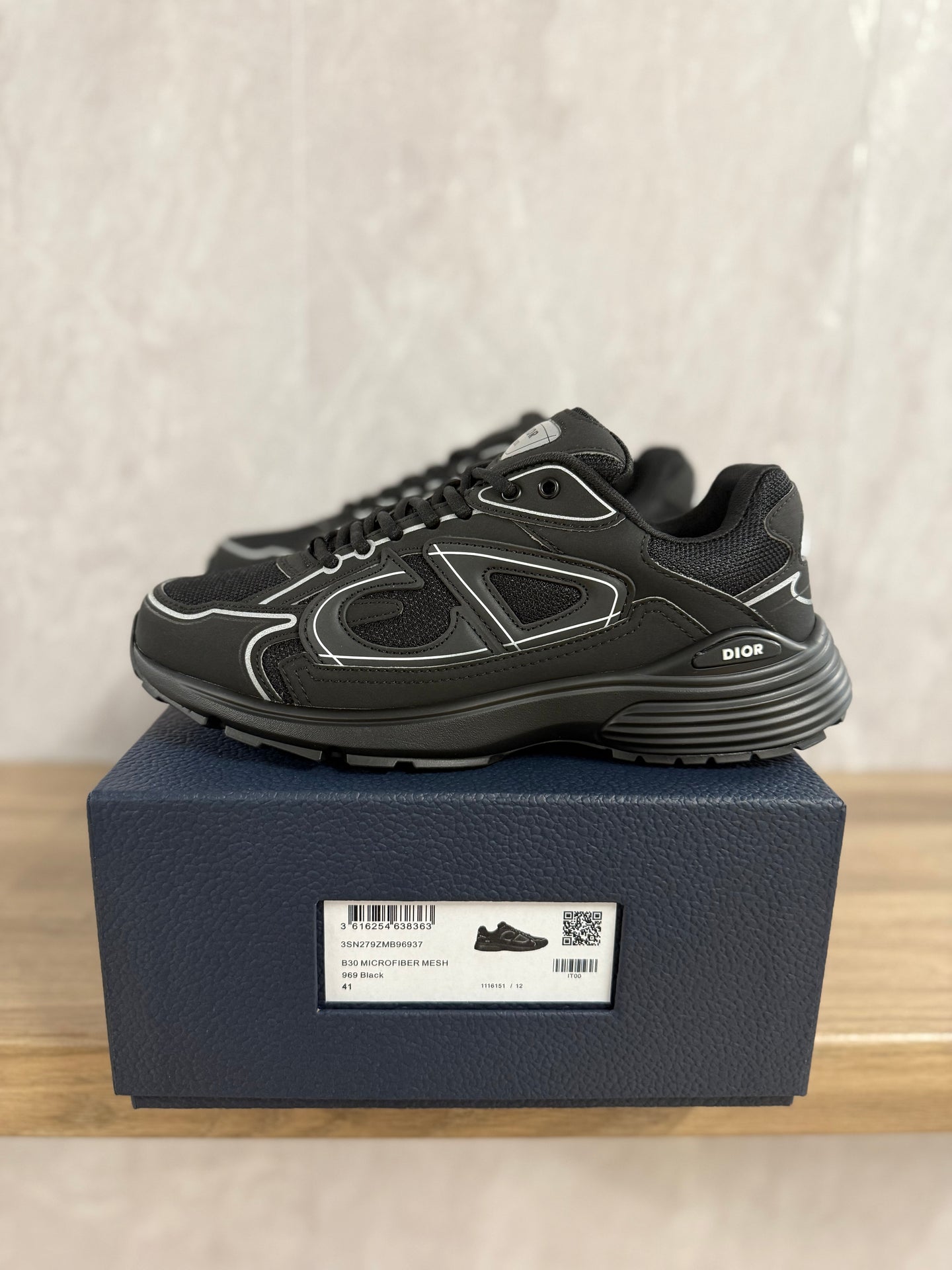 Dior B30 Zwart Zwart