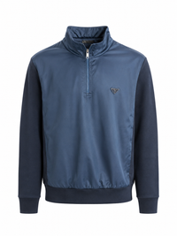 PRADA SWEATER HALF ZIPPER NAVY