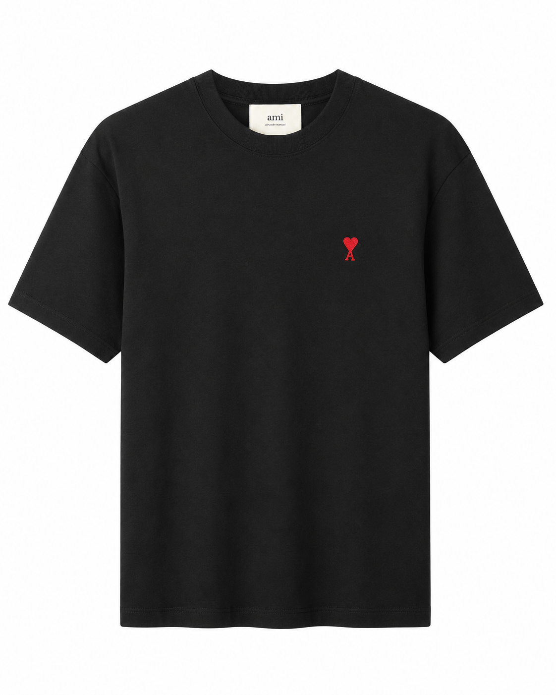 T-Shirt Ami Paris Zwart