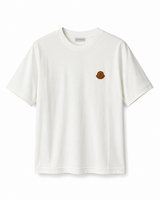 T-Shirt Moncler Wit (beige logo)
