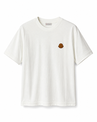 T-Shirt Moncler Wit (beige logo)