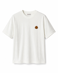 T-Shirt Moncler Wit (beige logo)