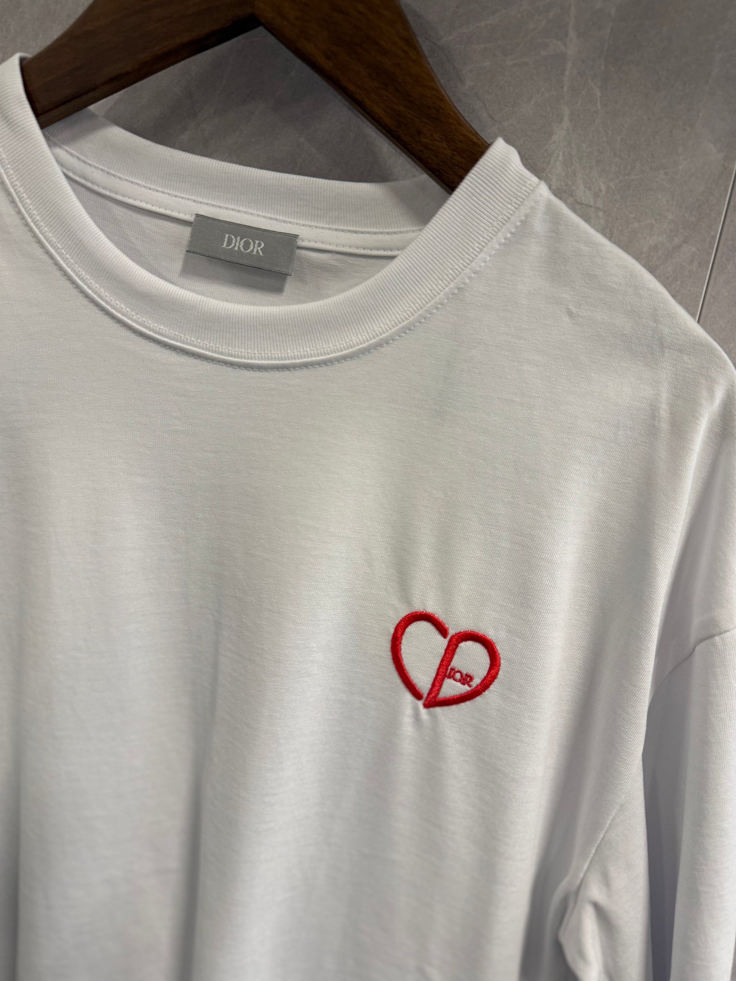 T-Shirt Christian Dior Hart Wit