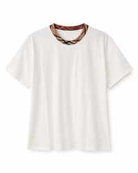 T-Shirt Burberry Hals Wit