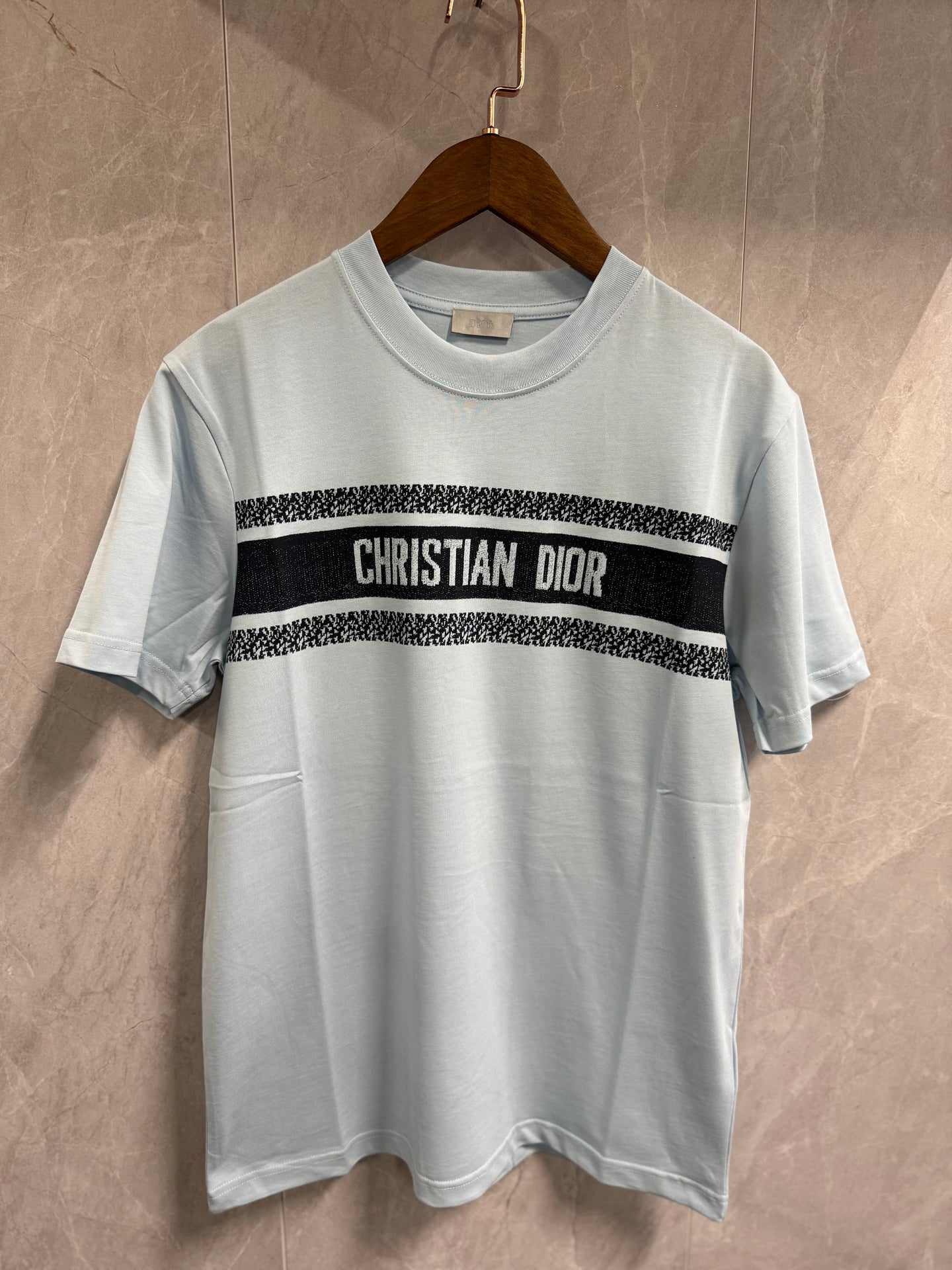 T-Shirt Christian Dior Midden Baby Blauw