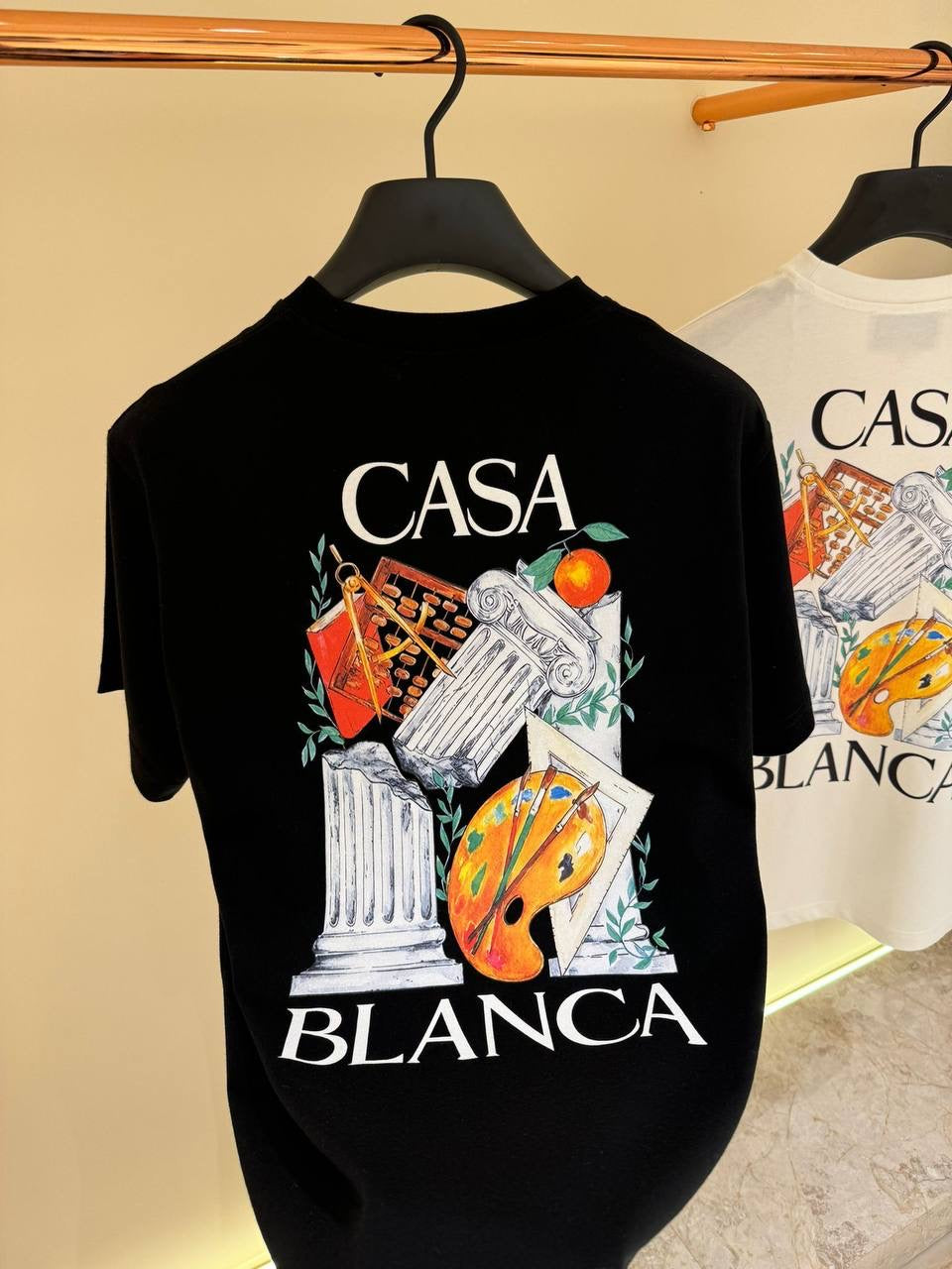 T-Shirt Casablanca Zwart (pilaar)