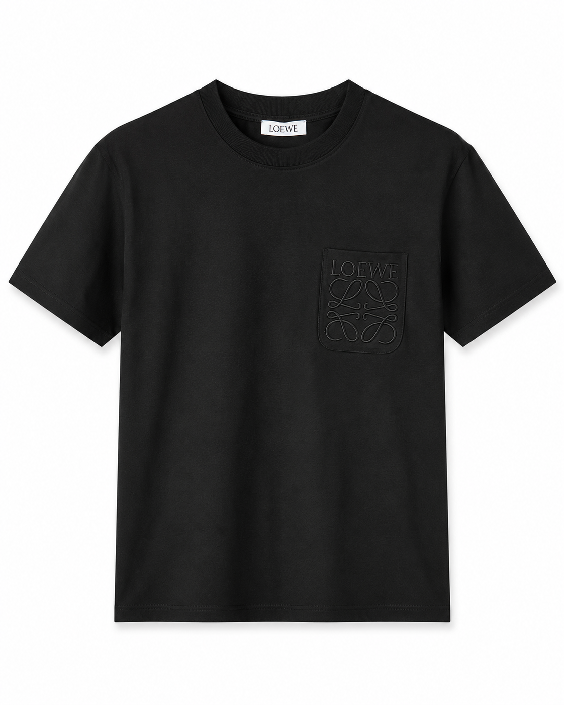 T-Shirt Loewe Zwart (borstzak)