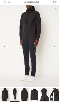 SOFTSHELL JACKET STONE ISLAND ZWART (CAP)