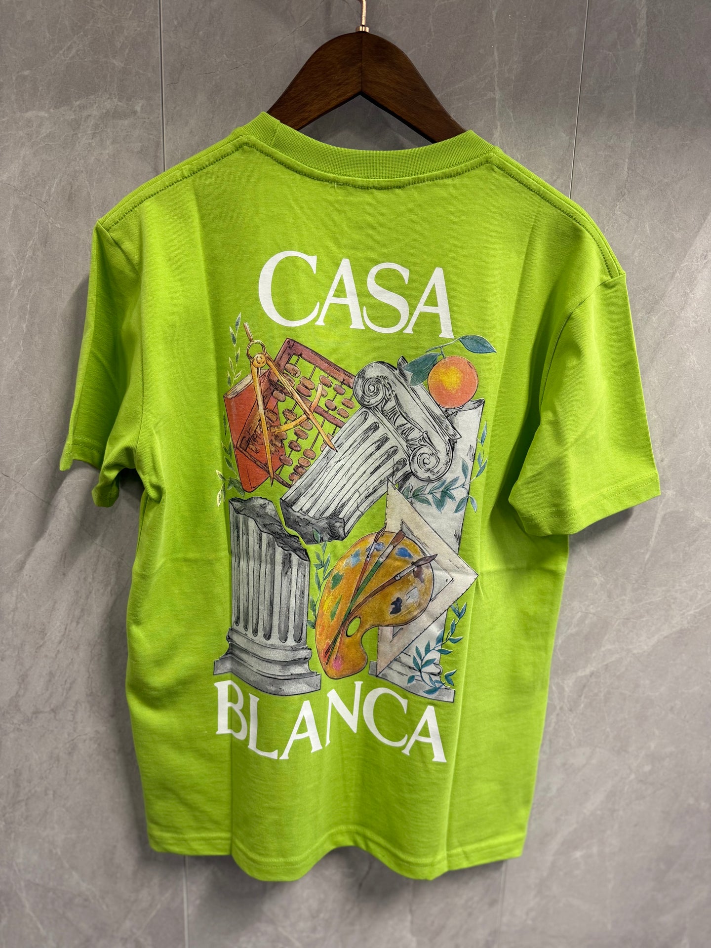 T-Shirt Casablanca Groen (pilaar)