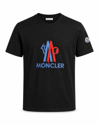 T-Shirt Moncler Gestikt Zwart
