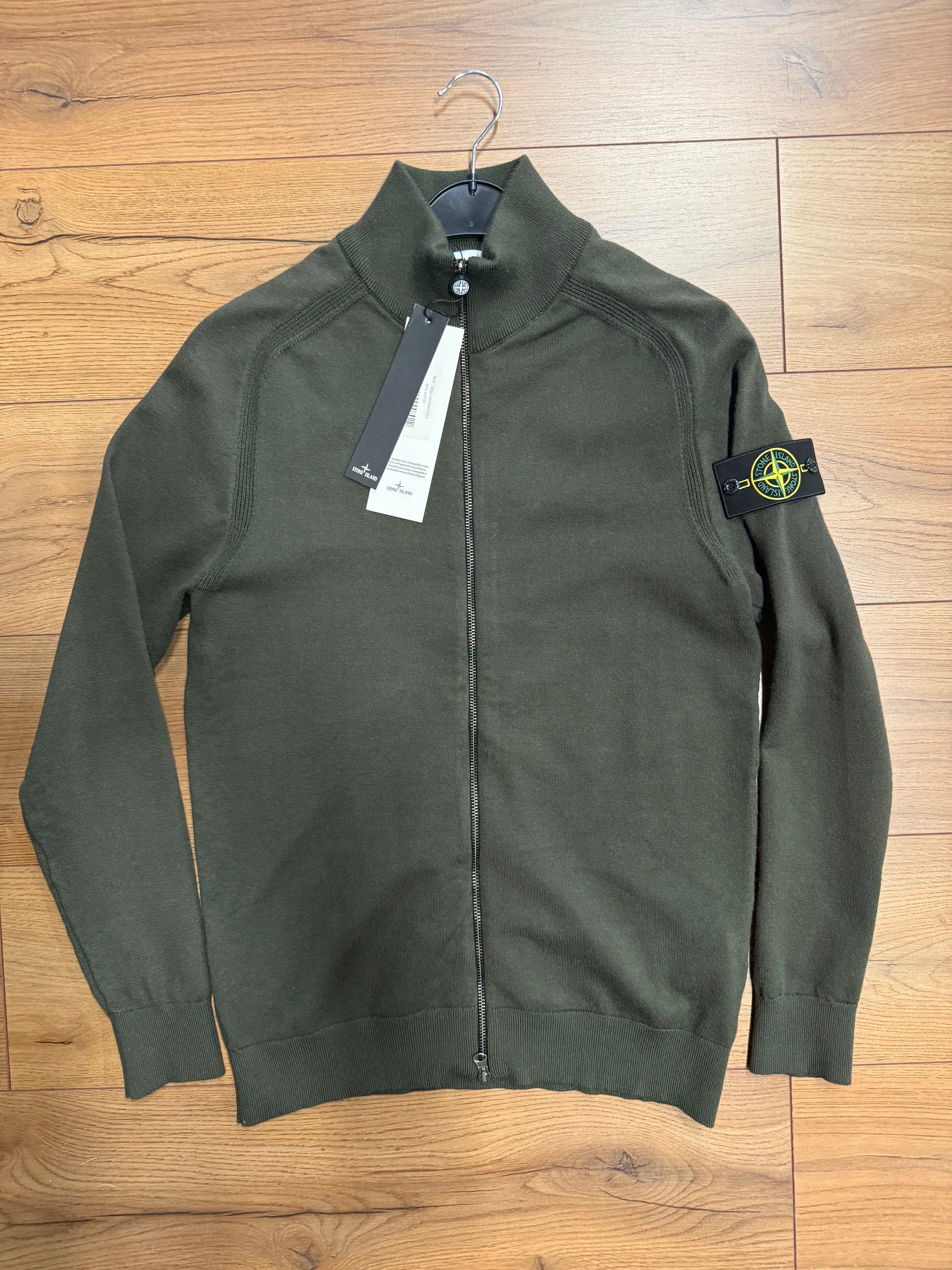 STONE ISLAND VEST GROEN MET RITS