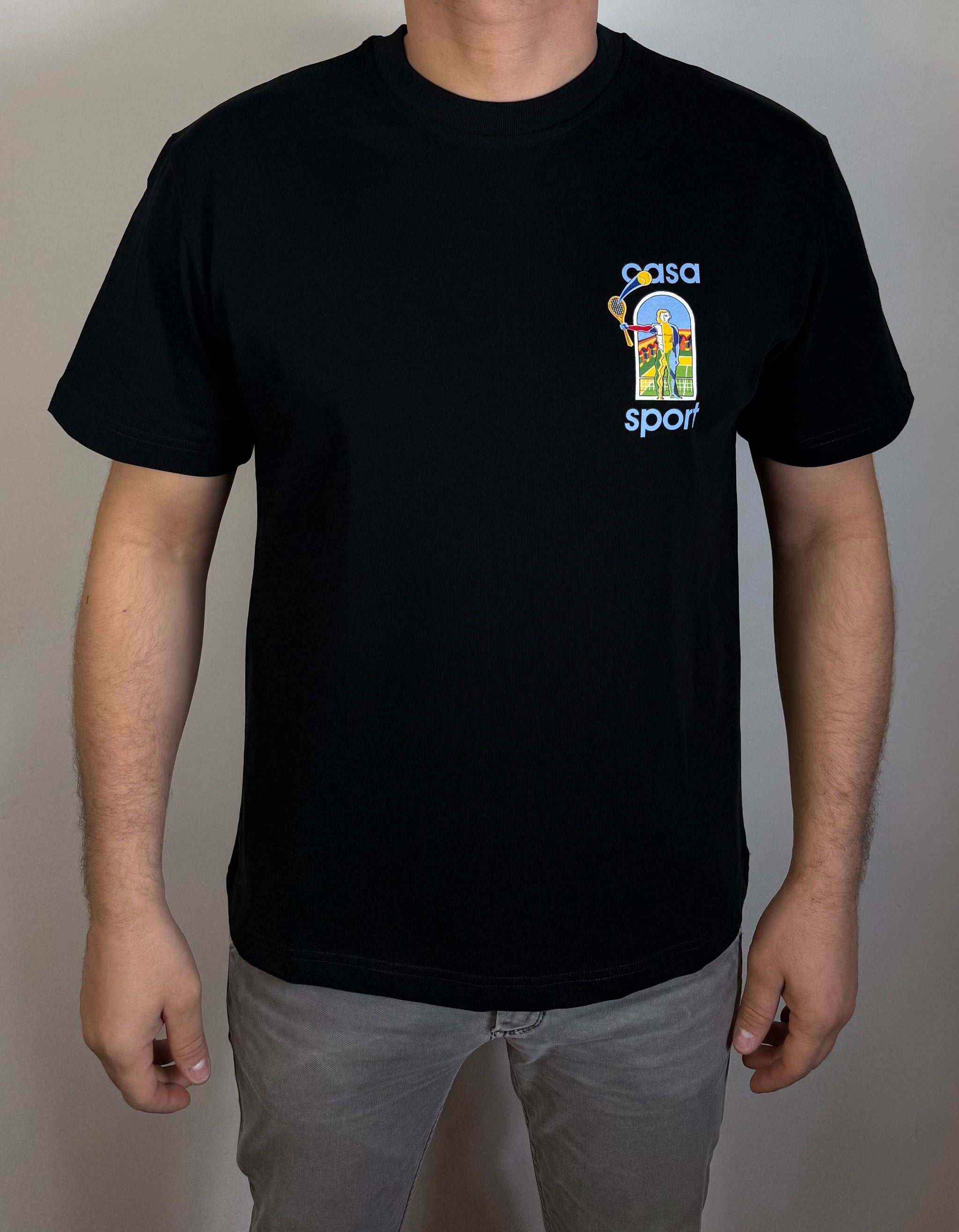 T-Shirt Casablanca Sport Zwart