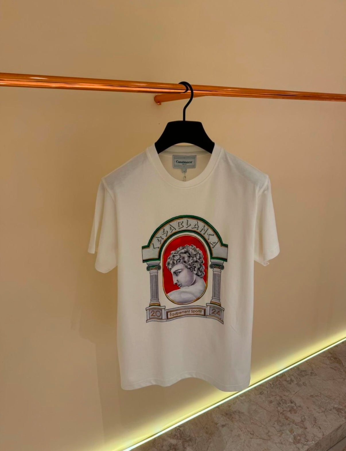 Casablanca T-Shirt Wit (greece pilaar)