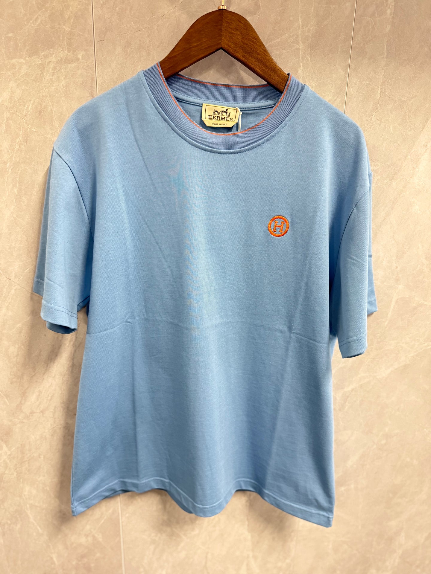 T-Shirt Hermes Baby Blauw