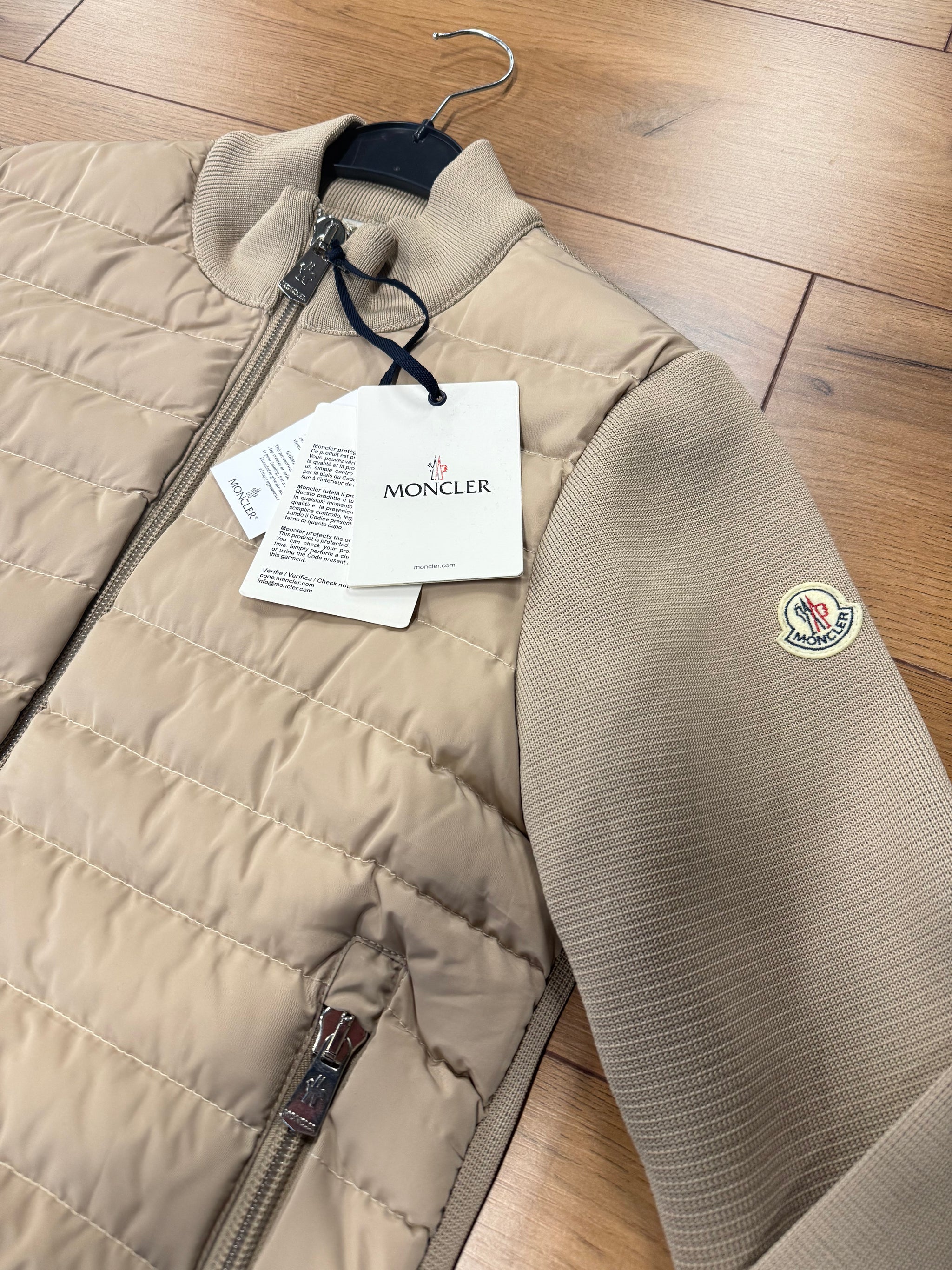MONCLER TRIKOT JACKET BEIGE