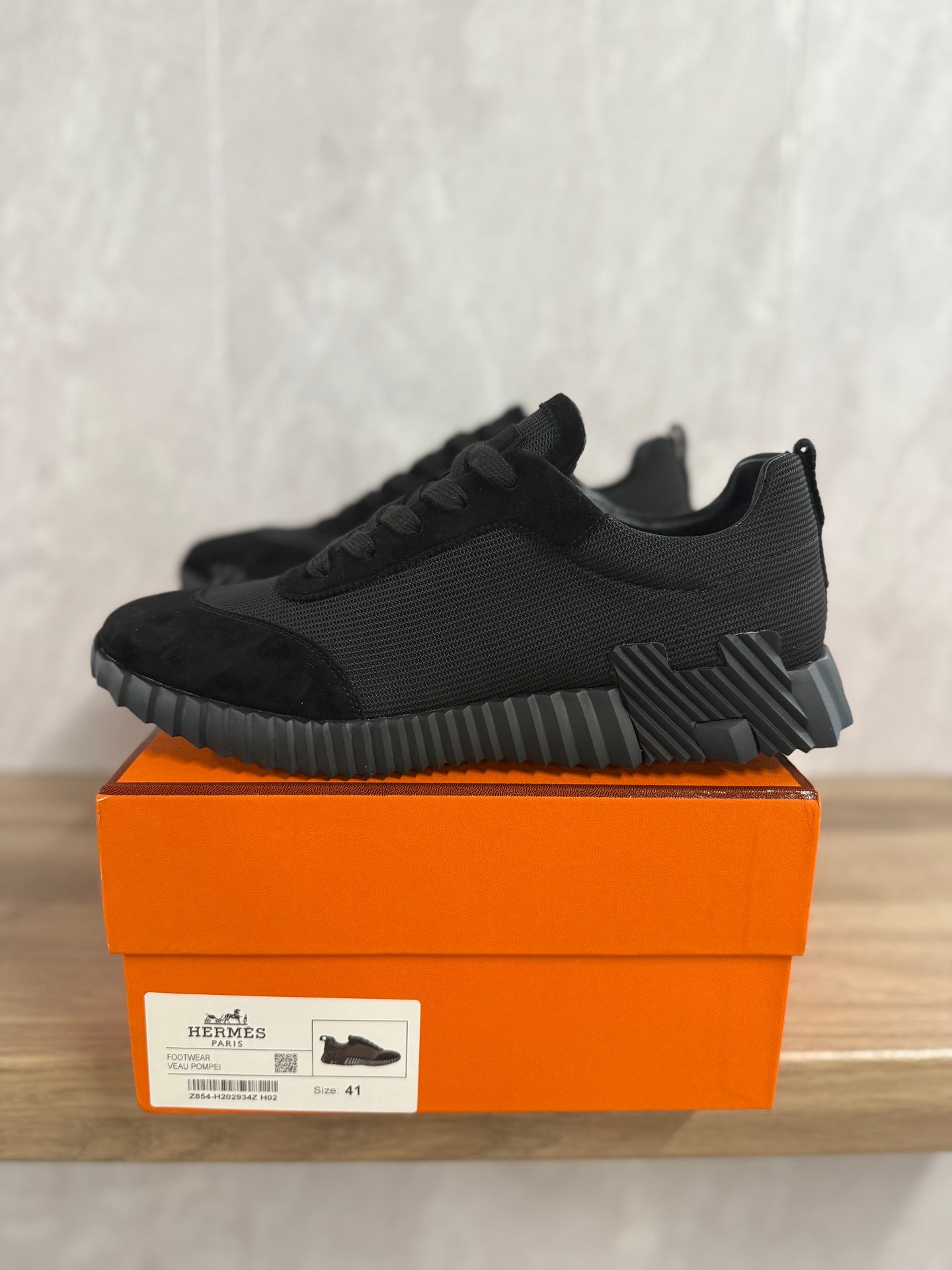Hermes Bouncing Sneakers Zwart Zwart