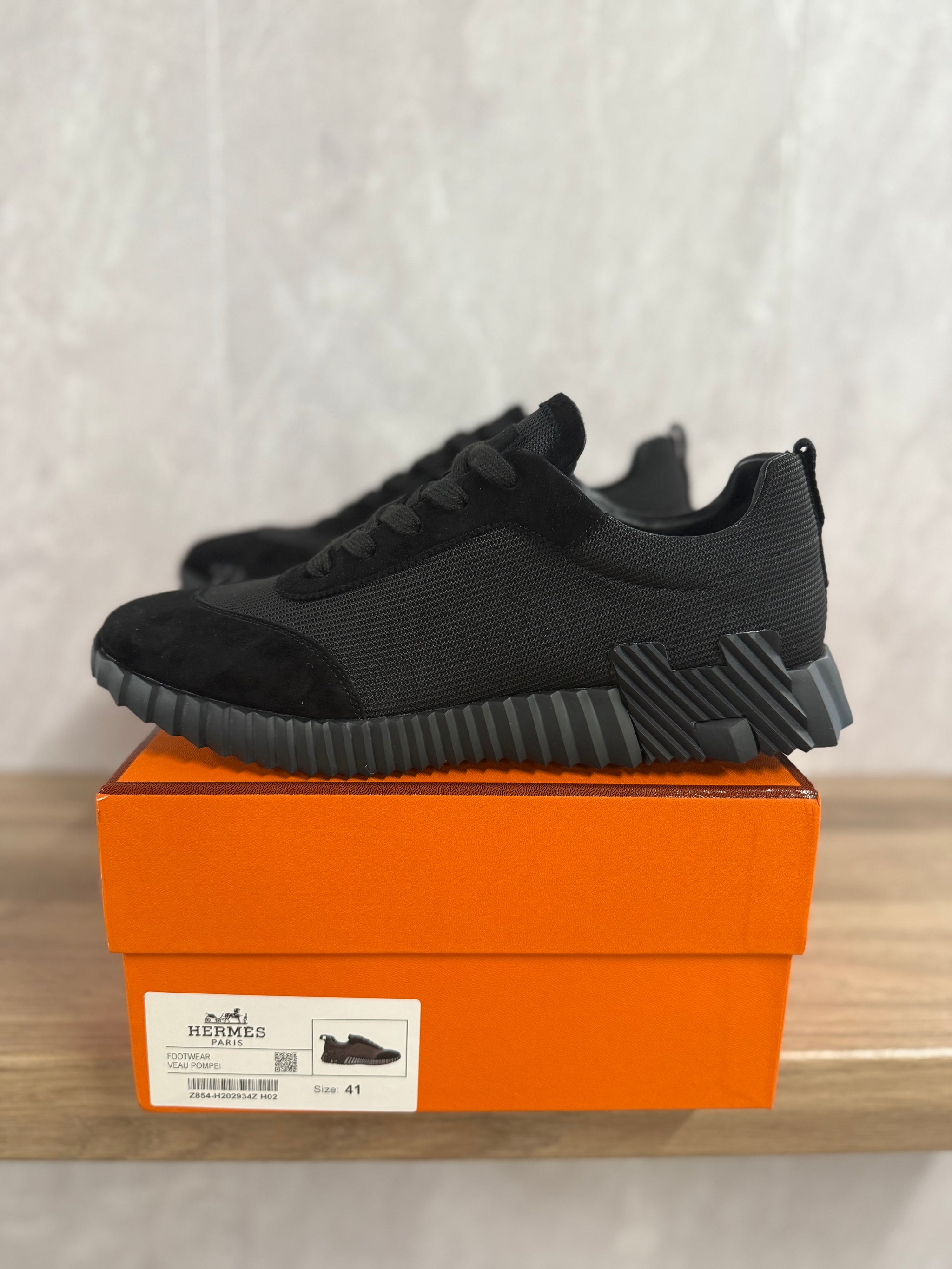 Hermes Bouncing Sneakers Zwart Zwart