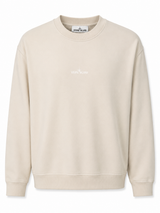 STONE ISLAND SWEATER (PRINT ACHTER) BEIGE