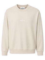 STONE ISLAND SWEATER (PRINT ACHTER) BEIGE