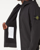 SOFTSHELL JACKET STONE ISLAND ZWART (CAP)