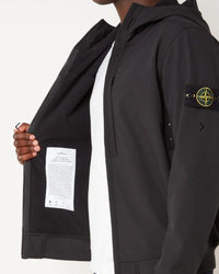 SOFTSHELL JACKET STONE ISLAND ZWART (CAP)
