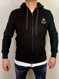 LORO PIANA VEST HOODIE ZWART