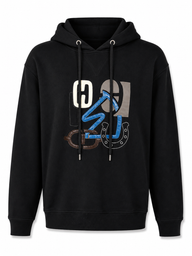 HERMES HOODIE ZWART