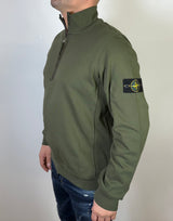STONE ISLAND SWEATER ZIP GROEN ELITE