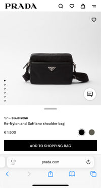 PRADA RE NYLON SAFFIANO MESSENGER BAG