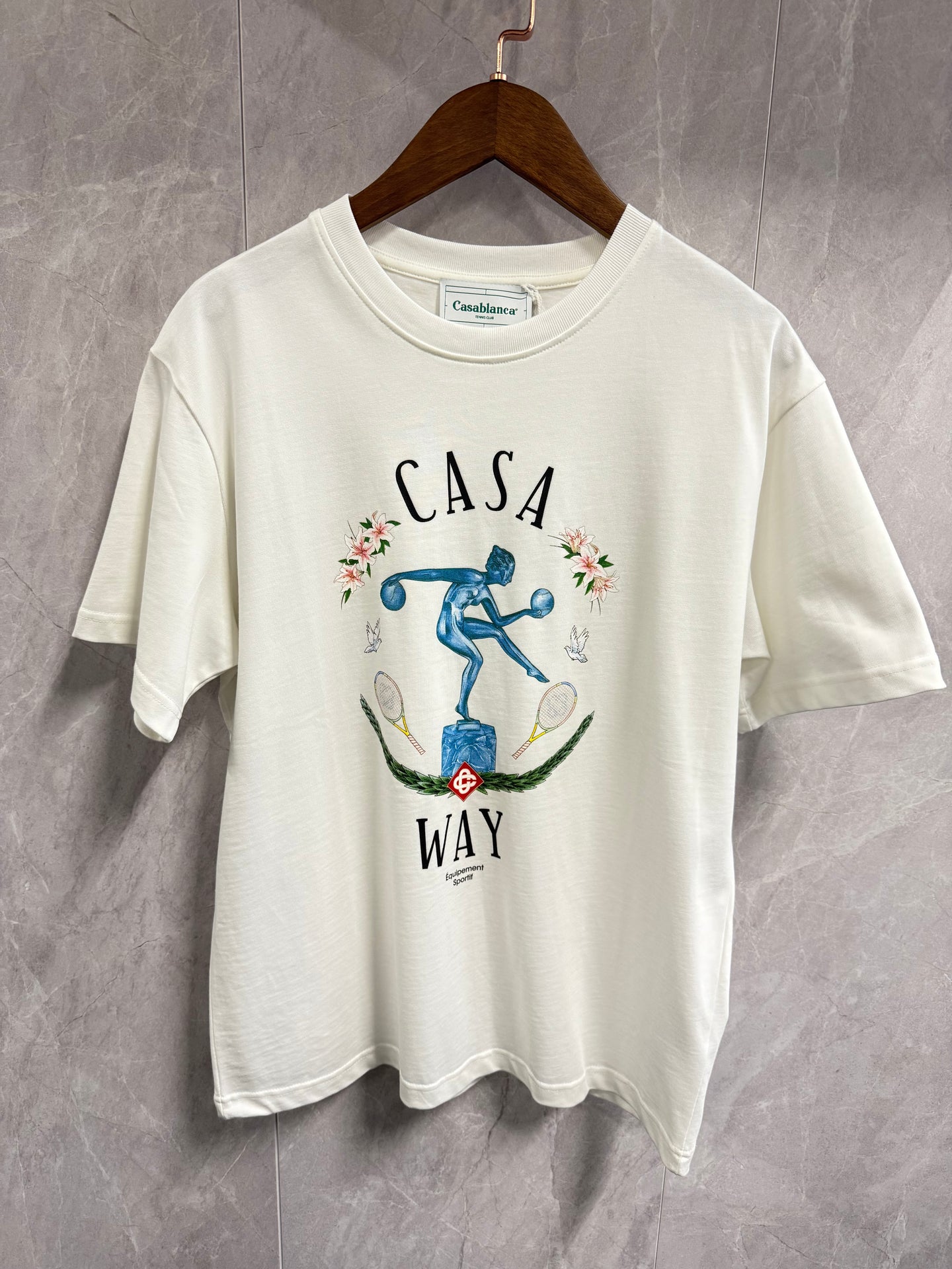T-Shirt Casablanca Casa Way Wit