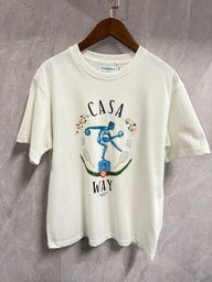 T-Shirt Casablanca Casa Way Wit