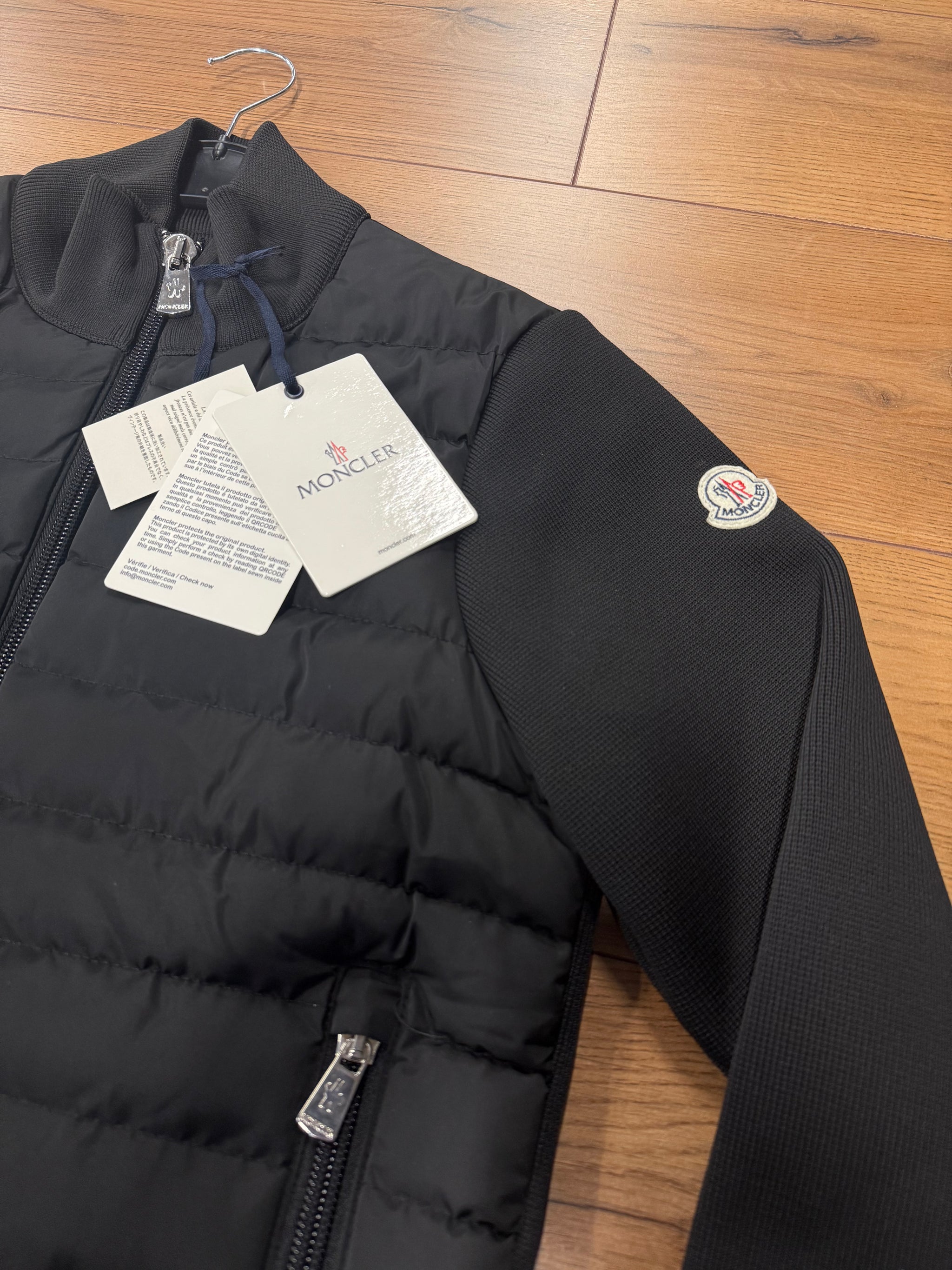 MONCLER TRIKOT JACKET ZWART