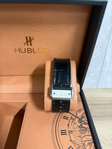Hublot Slang Leer Zwart / Zilver (AUTOMAAT)