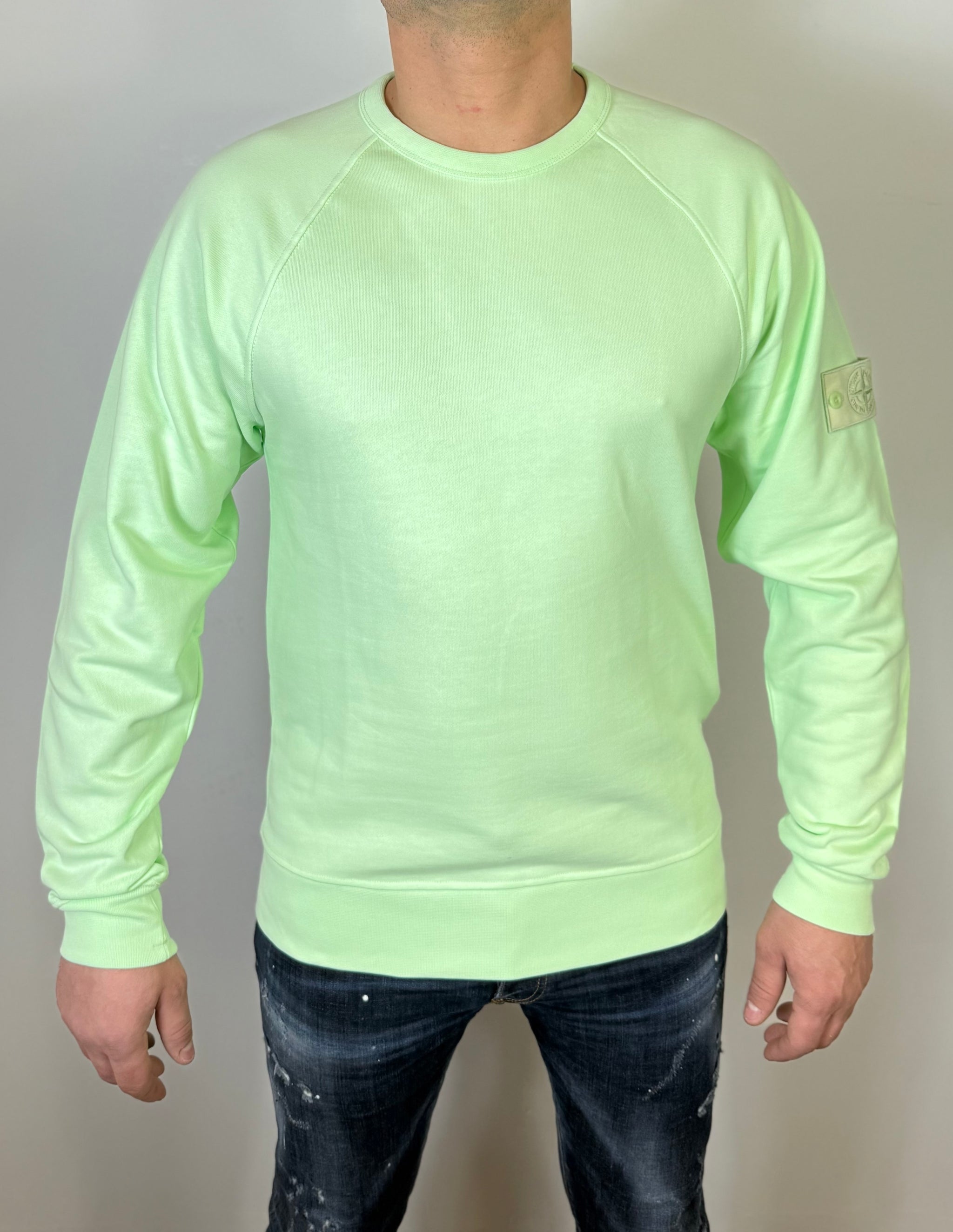 STONE ISLAND SWEATER MINT GROEN