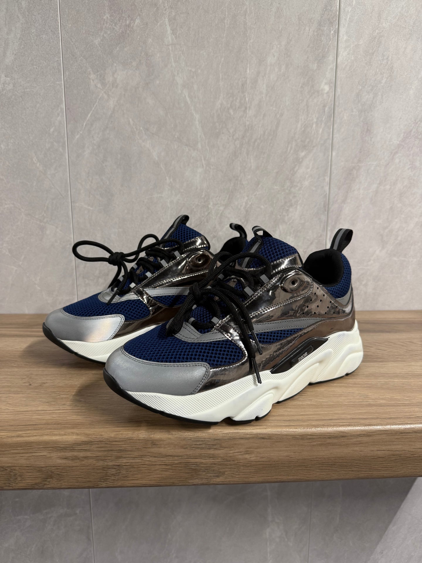 Dior B22 Blauw Zilver