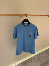 T-Shirt Stone Island Zak Baby Blauw