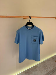 Stone island T-Shirt Zak Licht Blauw