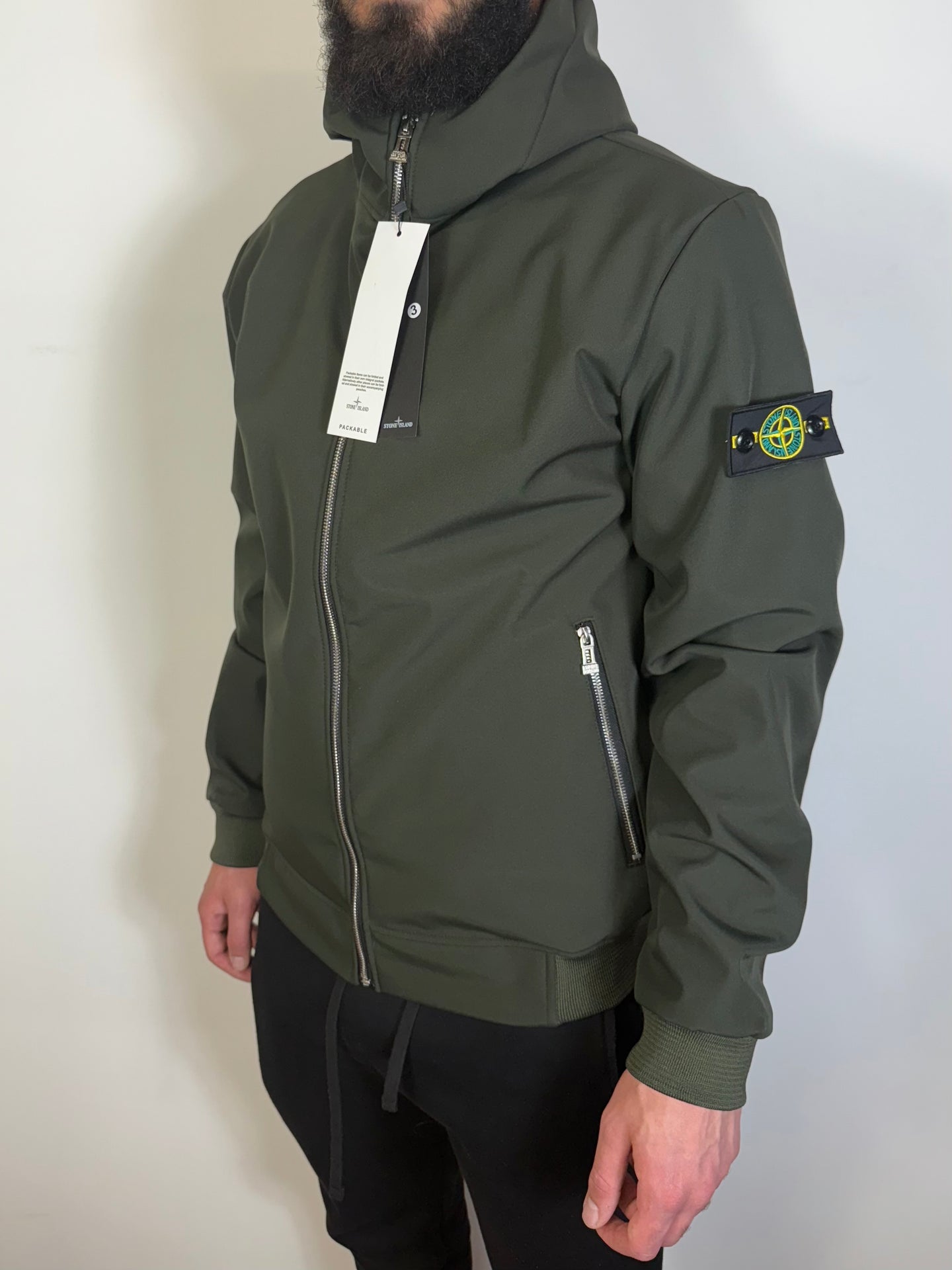 STONE ISLAND SOFTSHELL GROEN